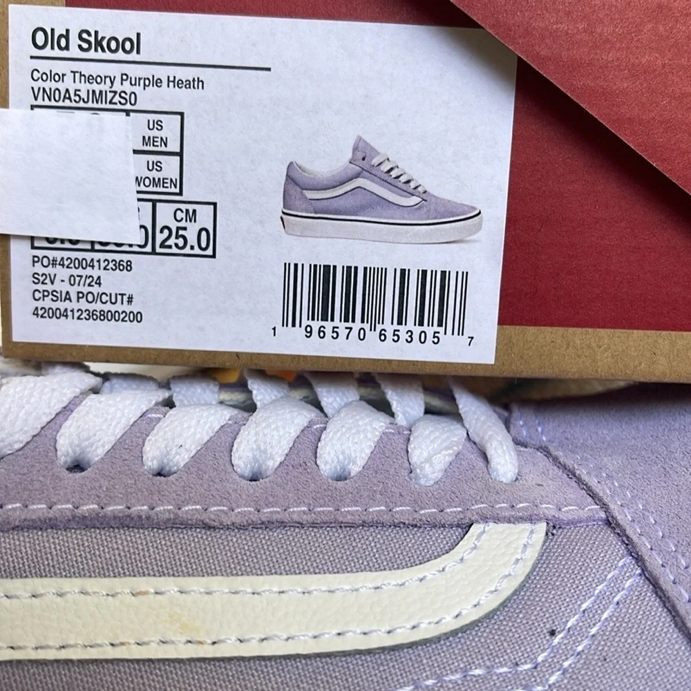 Vans WMNS Old SkoolColor Theory Purple HeathVN0A5JMIZS0Sneakers - Picture 2 of 16